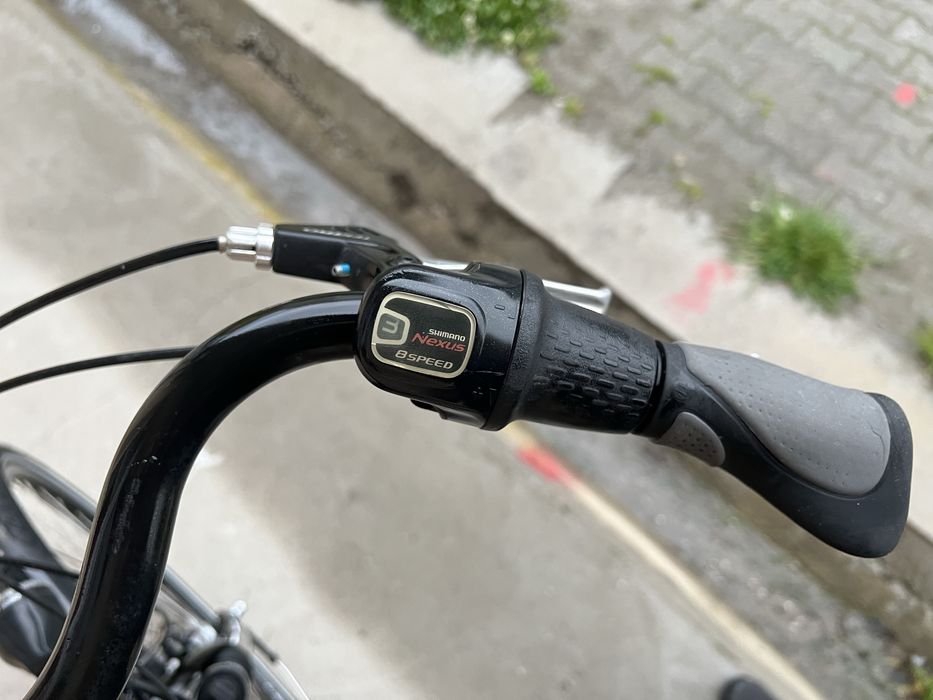 Bicicleta barbat Gudereit 28 Inch Aluminiu 8 viteze in butuc Nexus dinam butuc far led cadru XL XXL