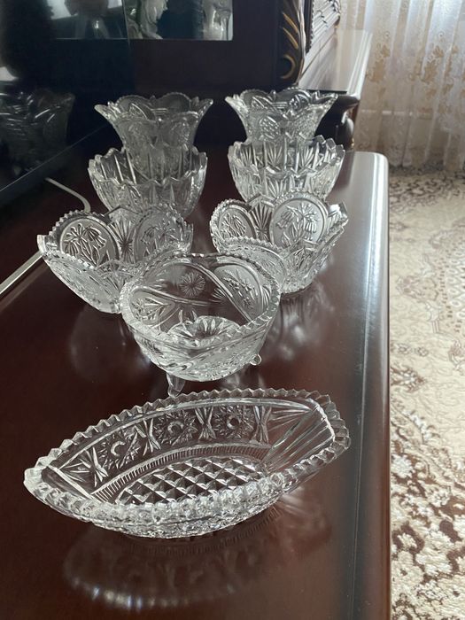 Хрусталь ссср вазочка конфетница