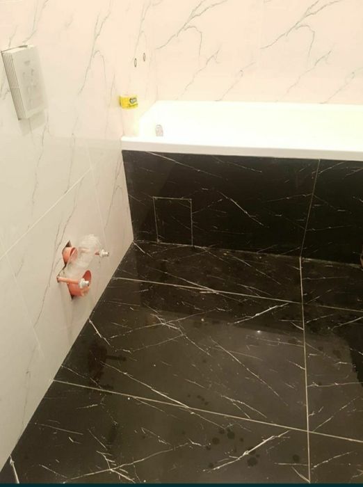 Кафельщик со стажем.Делаю Запил плитки под 45°