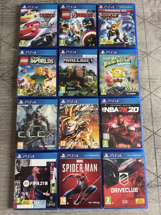 PS4 Slim 500GB + 1 Controller + 12 Jocuri