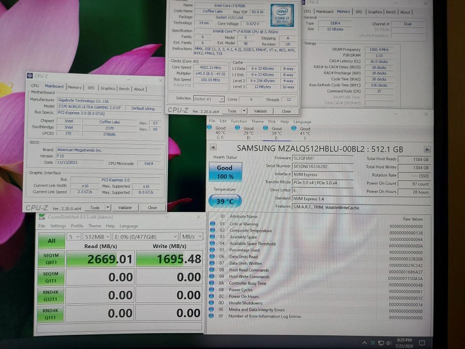 512GB M.2 NVMe Samsung PM991a MZALQ512