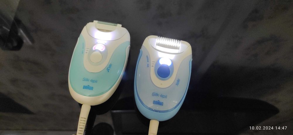 Два эпилятора Braun - производства Германия.
