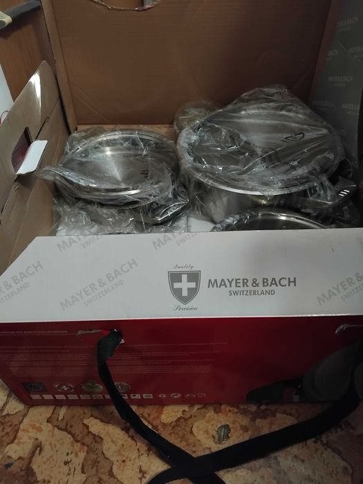 Продава се луксозен комплект съдове Mayer & Bach – нов, 16 части