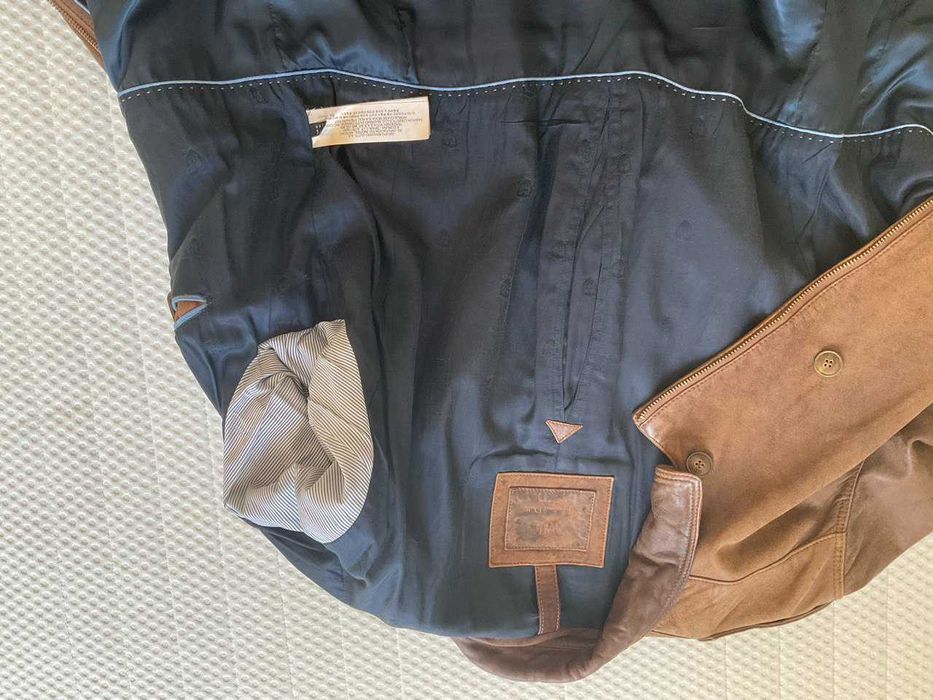 Куртка кожаная натуральная мужская.