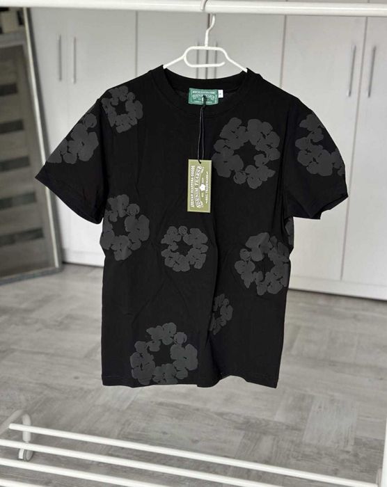 Tricou Denim Tears off white Amiri essentials