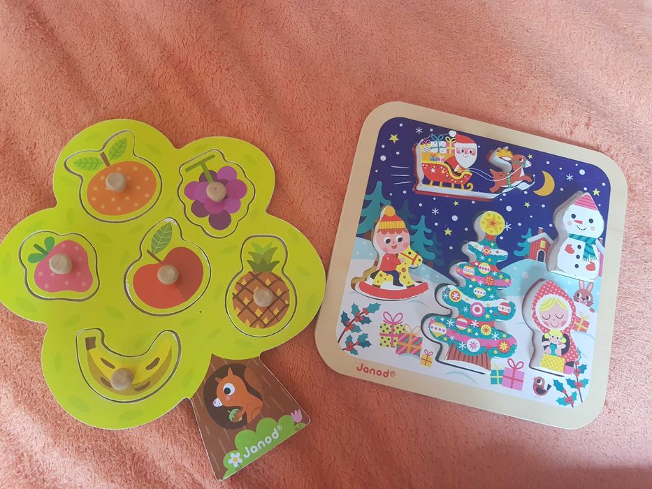 Vand jucarii: Dinozaur interactiv, toba lemn, turn de stivuit, puzzle