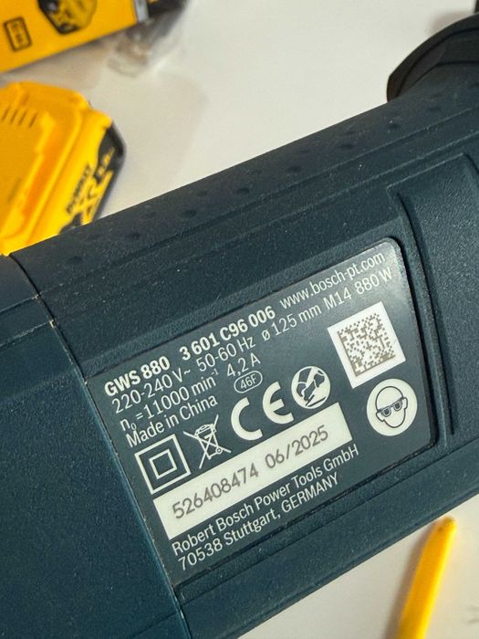 Polizor unghiular Bosch Professional GWS 880, 880 W, 11000 rpm, 125 mm