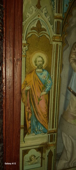 Veche icoana saseasca cu mecanism muzical "Sfânta Familie"