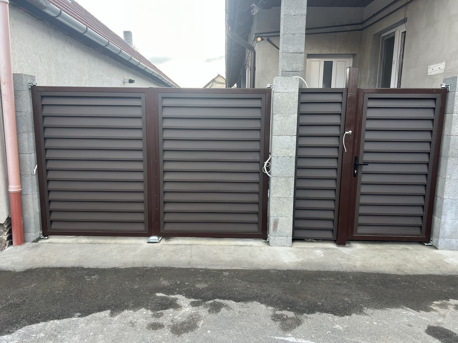 Porți metalice la comandă | Batante și culisante | Măsurători și montaj