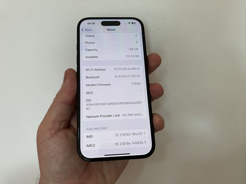 Iphone 16, 128 gb, Black
