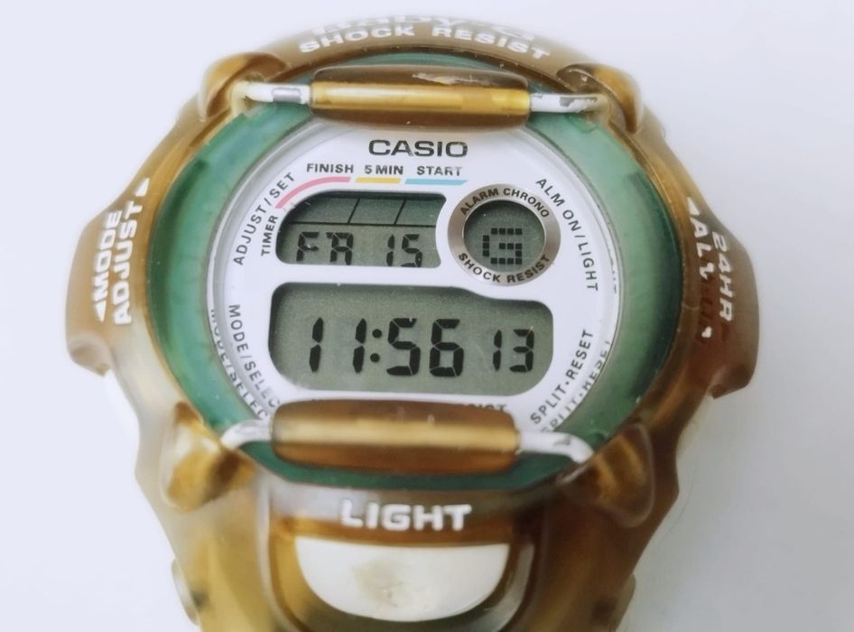 Vechi ceas casio Baby-G BG-370G G-Lide, modulul 1619, anii '90, Coreea de Sud