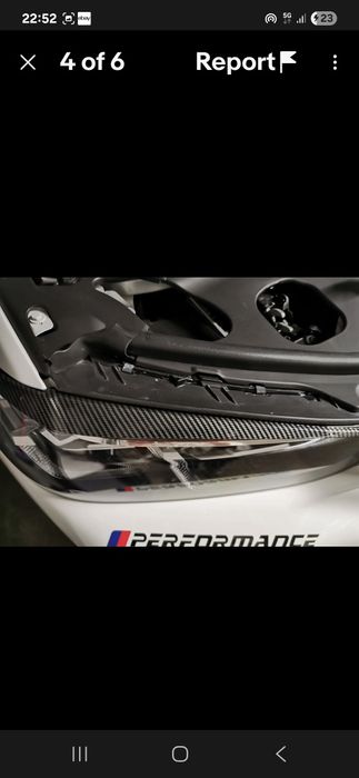 Pleoape faruri carbon BMW X3 G01 sau X4 G02 aspect carbon noi