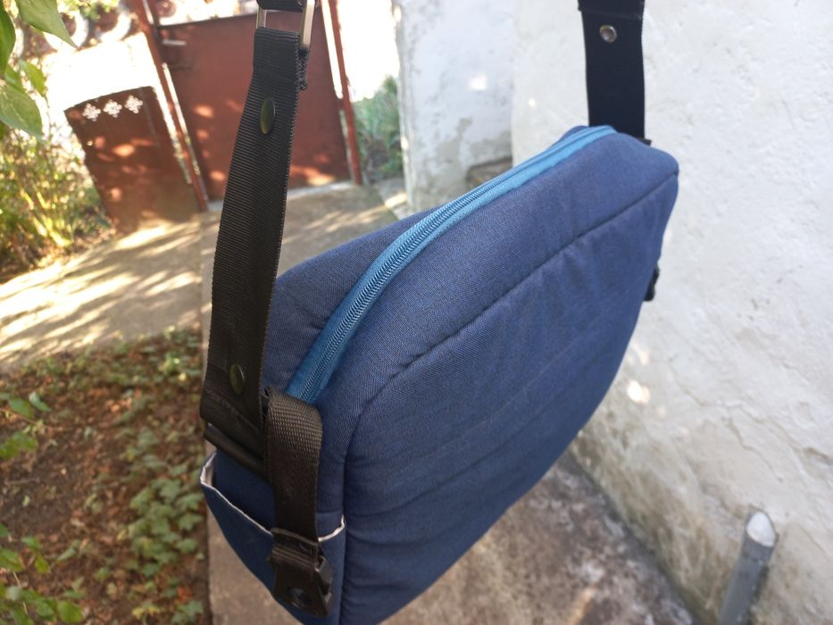 Бебешка чанта за детска количка X-lander синя X-BAG за бебе