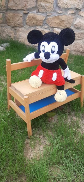 Плетена кукла Мики Маус