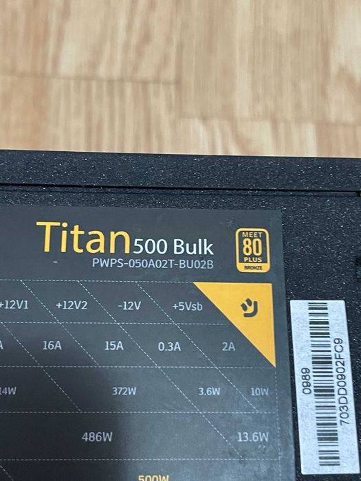 Sursa Njoy titan 500 ,80+ bronz 500w /pfc activ