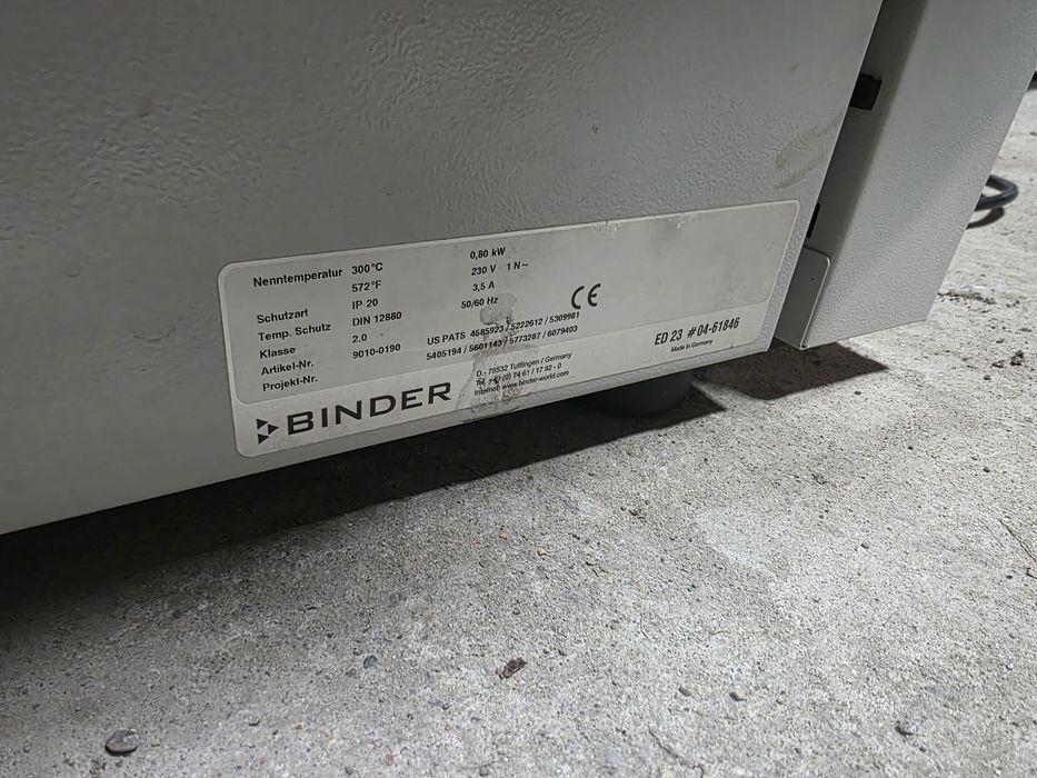 Сушильный шкаф, сухожар binder