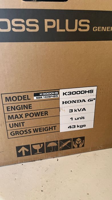 Бензинов генератор Honda