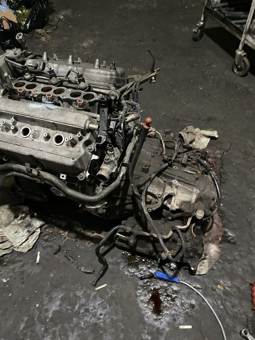 матор каробка в сборе