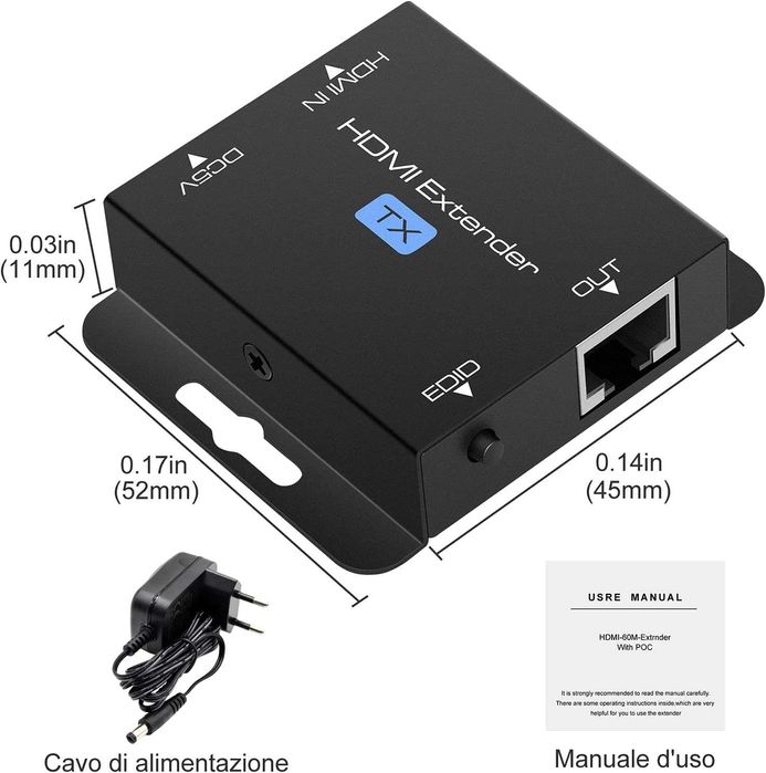 HDMI Extender 60m cablu de retea Cat5e Cat6