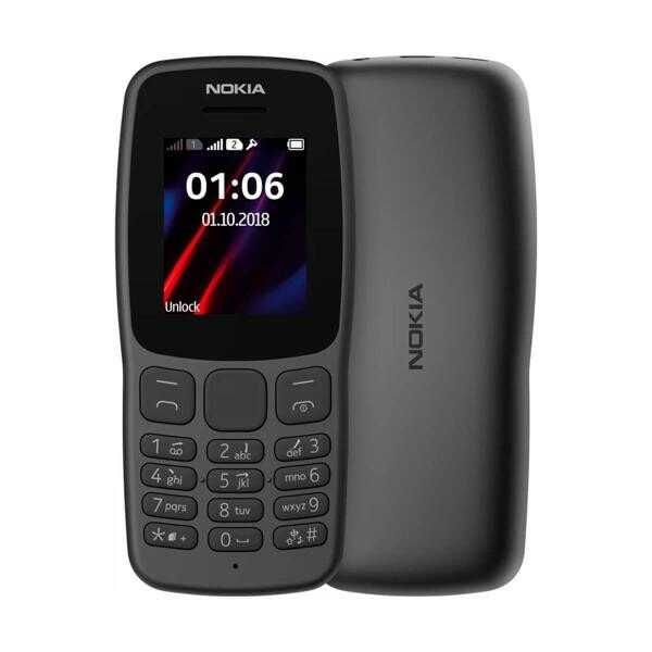 Telefon mobil Nokia 106 Dual SIM Negru