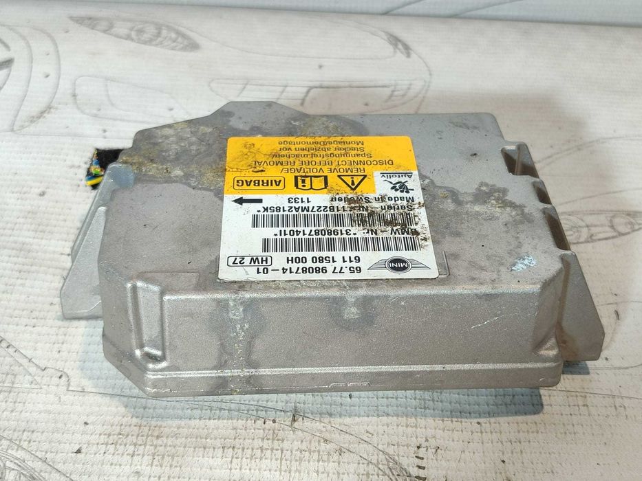 Modul electronic airbag Mini Cooper R56 2.0 Diesel Cod: 65.77 9808714-01 2011 / [2005-2014] (5F3)