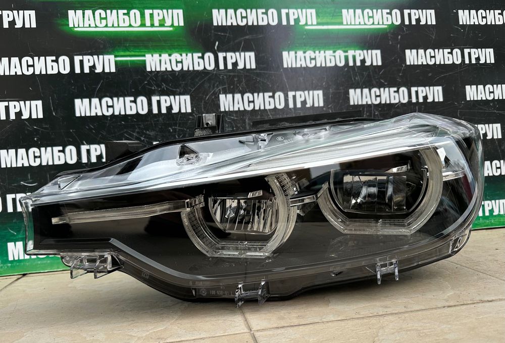 Фарове far BMW LED фар Shadow Black за Бмв Ф30 фейс Bmw 3 F30 F31 LCI