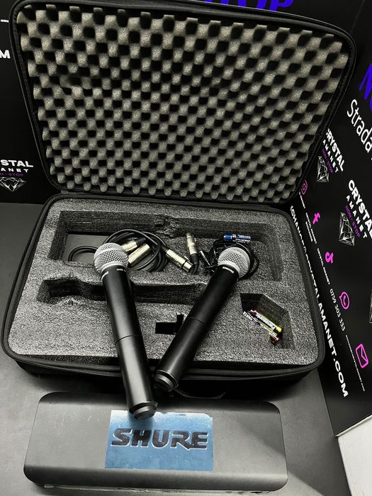 Set 2 microfoane Shure BLX288/PGX + accesorii