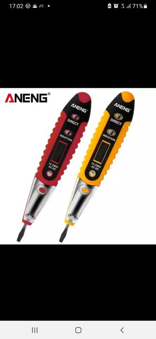 Напрежения текшириш учун отвертка