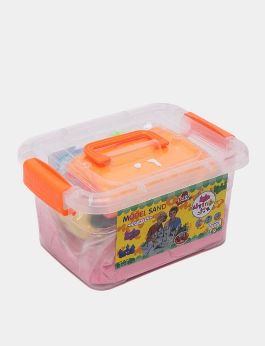 Детский Цветной песок 2 кг + формочки + бассе + мы имеем разный цветы