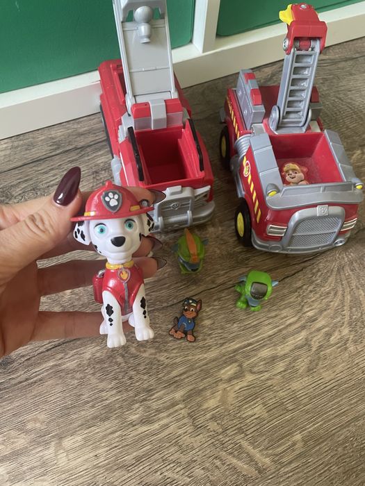 Paw Patrol Пед Патрул коли и фигурки Маршал, Роки, Рабъл