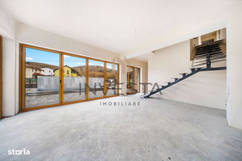 Casa individuala nZEB cu piscina, 501 mp teren, 160mp utili, Sanicoara