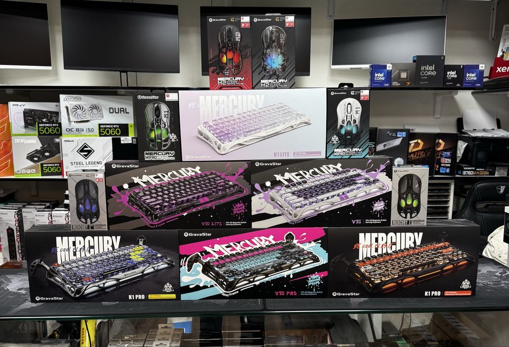 Клавиатуры и мыши GravaStar Mercury для геймеров — модели в описании