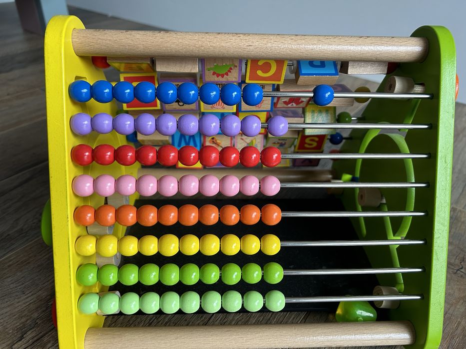 Centru de activitati lemn Bigjigs Toys 5 in 1