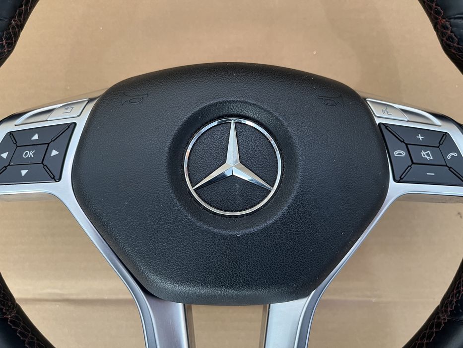 Volan piele comenzi / padele / Airbag Mercedes A W176 B W246 CLA W117