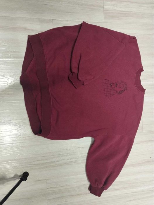 Теплый оверсайз/унисекс джемпер KANISHKA "Эйнштейн", цвет бордо