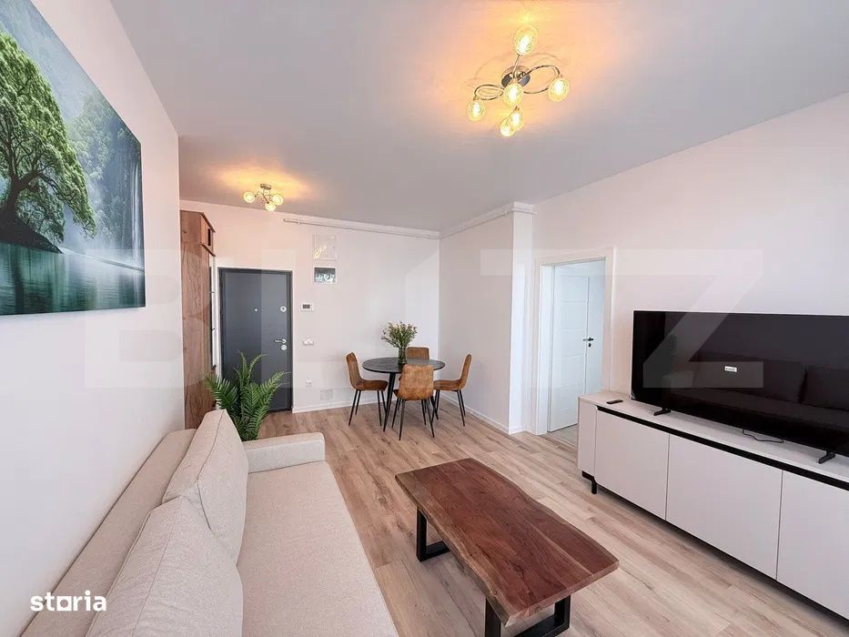 Apartament modern, la cheie, garaj, 44 mp, terasa de 11 mp, zona Centr — fotografia 3