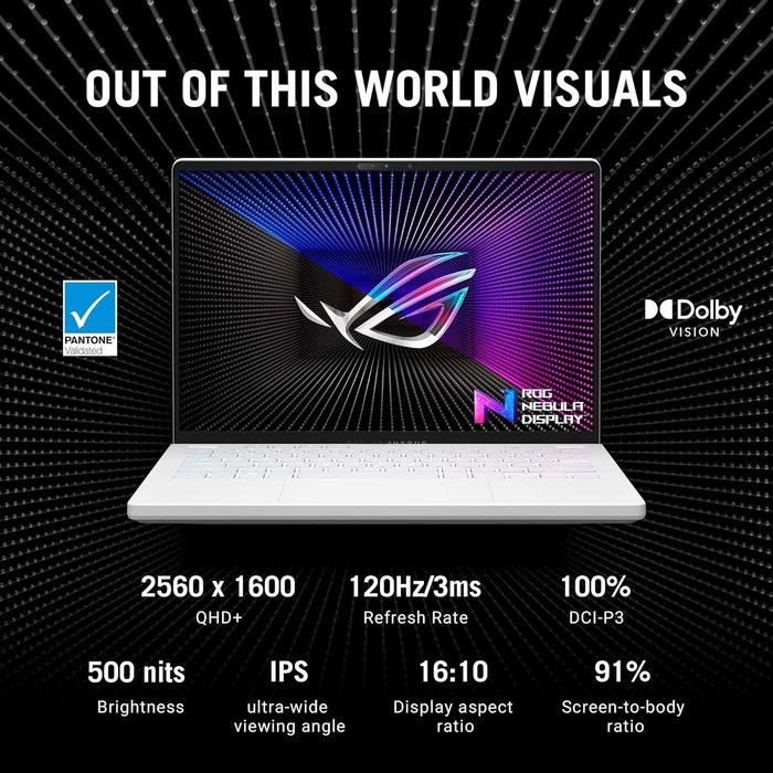 ASUS ROG Zephyrus G14 WQXGA 120Hz AMD Ryzen 9 6900HS, 16GB RAM, 1TB