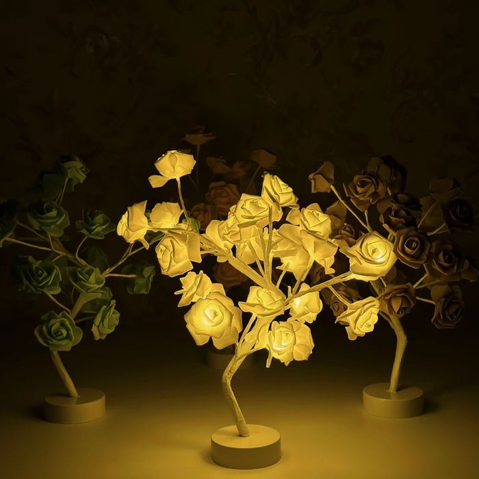 Красивый ночник роза