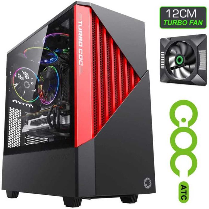 Carcasa PC Gamemax Contac OC Black/Red