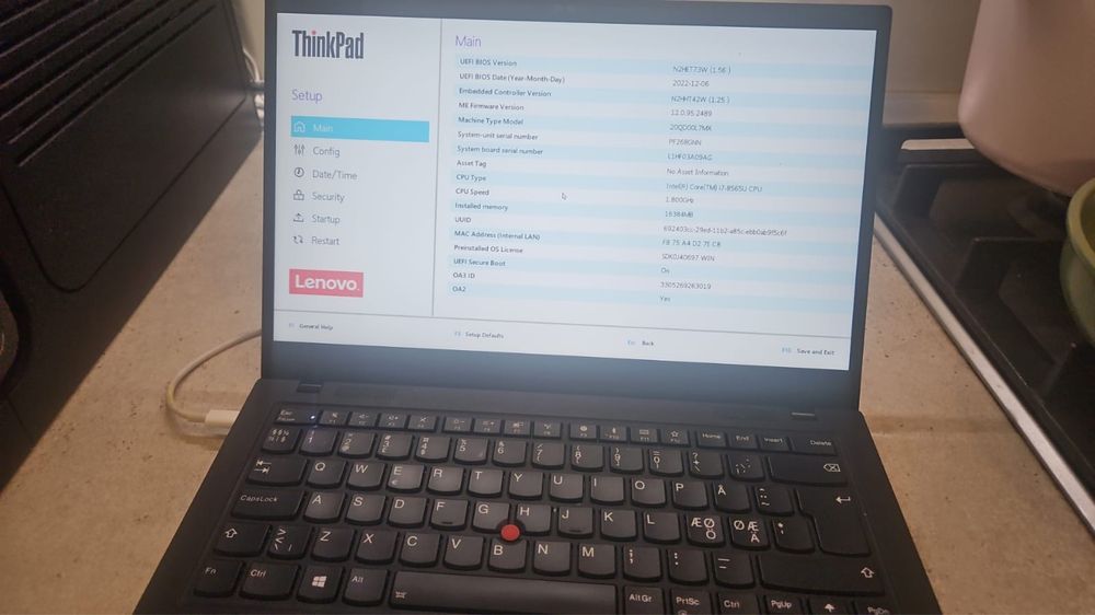 Lenovo X1 Carbon Intel Core i7 SSD 512GB, 16GB RAM