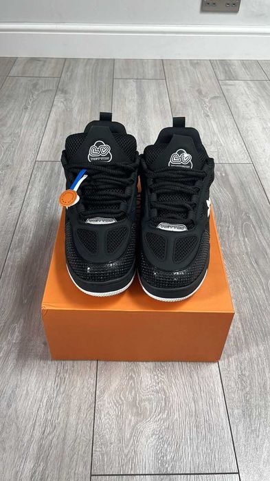 #CALITATE PREMIUM#Louis Vuitton LV4 Trainers Black Negru - Livrare Verificare - (Dispunem de mai multe modele)
