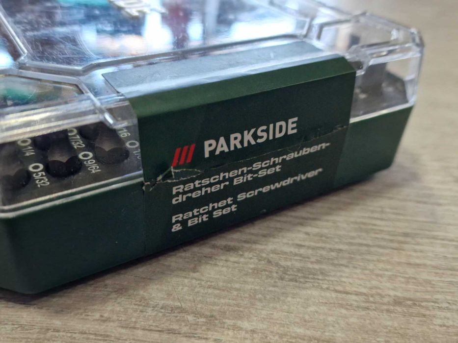 Parkside Комплект отвертка с тресчотка и битове 115 части