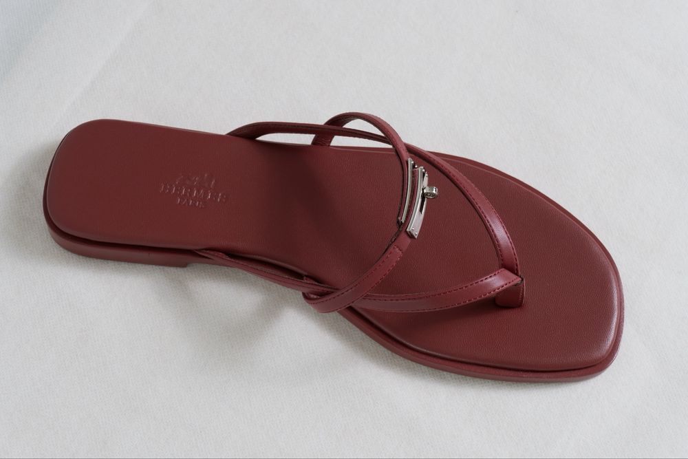 Hermes Miss Sandal Burgundy