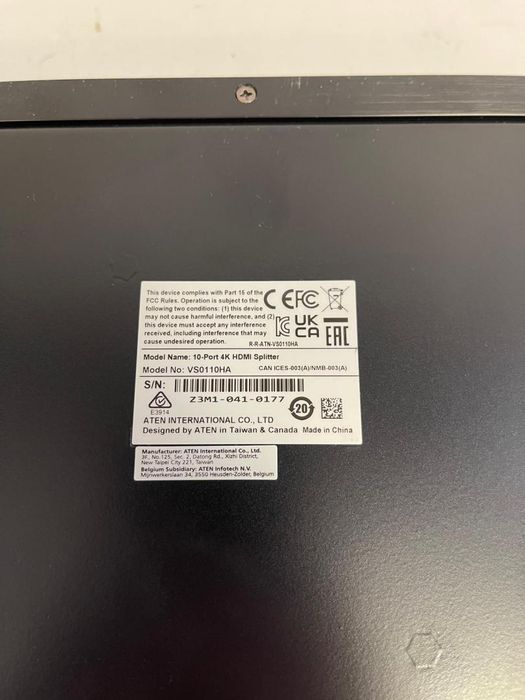 Multiplicator HDMI 10 porturi 4k, 60Hz, ATEN VS0110HA -A-