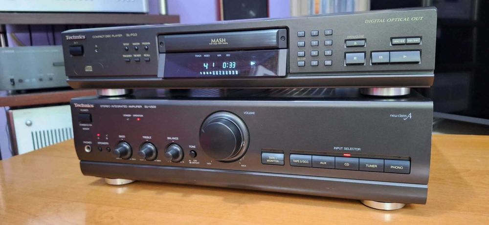 Amplificator Technics SU-V500 Cu Telecomanda + CD Technics SL-PG3