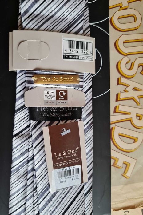 cravată nouă, de lux - GQ tie & stud italian style