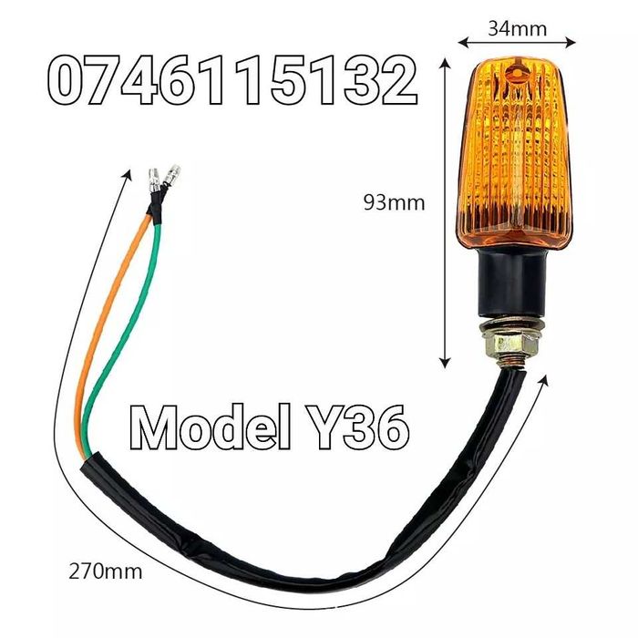 Moto Motocicleta Atv Scuter-Semnalizare-Semnalizari Cu Bec Normal- Y36