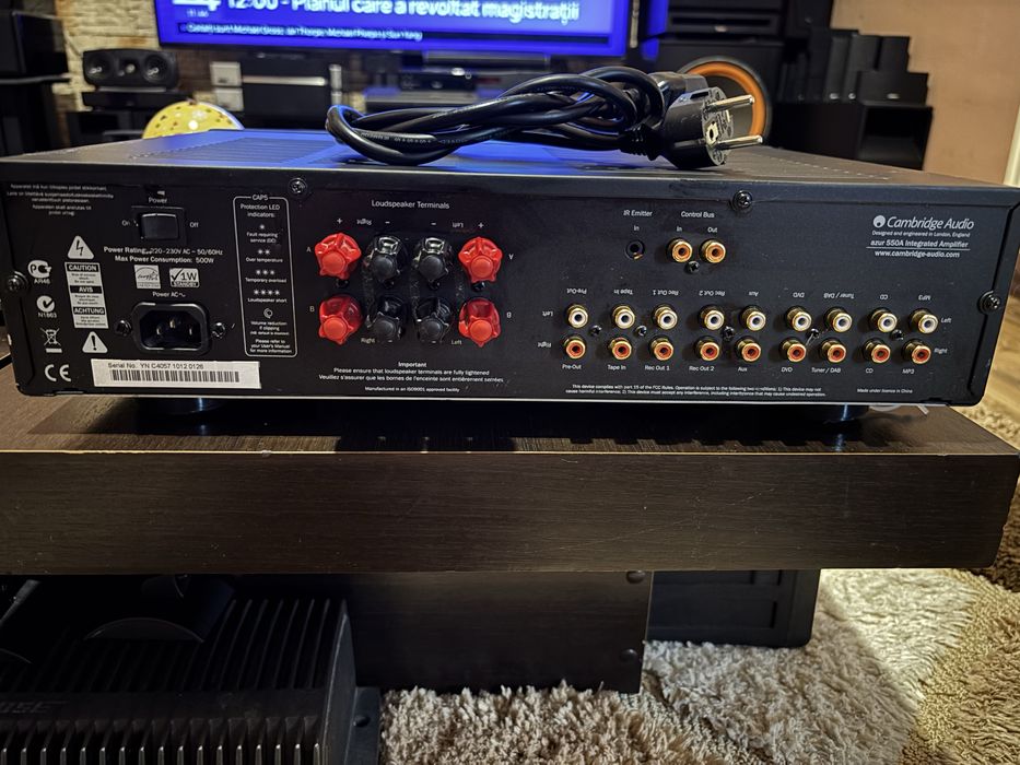 Cambridge Audio AZUR 550A Amplificator Audiophil 2x60W Preț Listă 600$