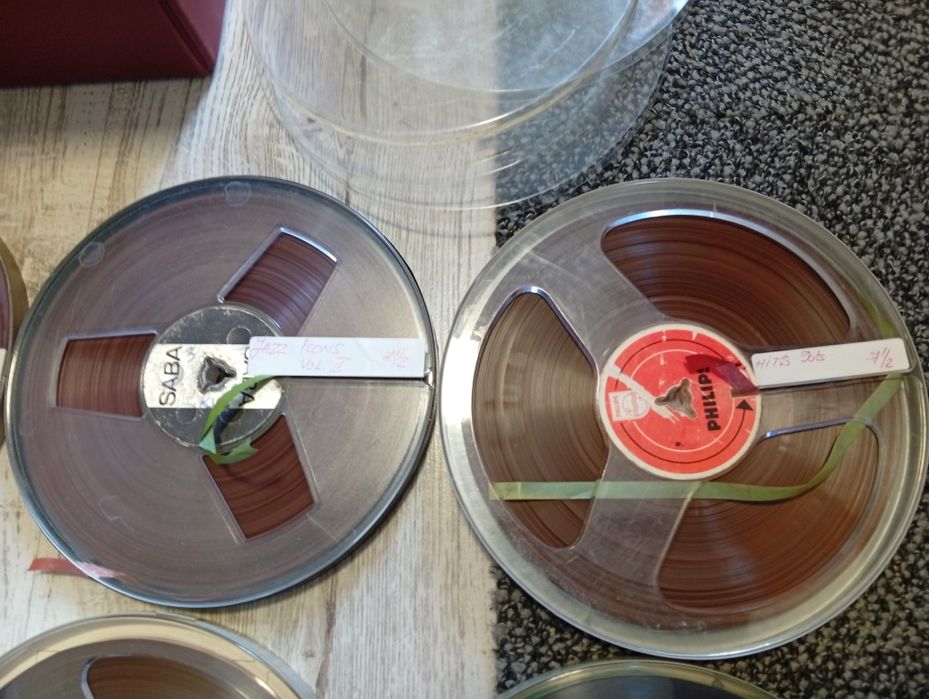 Lot 8 role magnetofon 18 cm inregistrate cu muzica buna anii 80-90