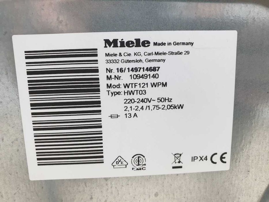 Miele WT1 PowerWash - Пералня със Сушилня Миеле 12м Гаранция